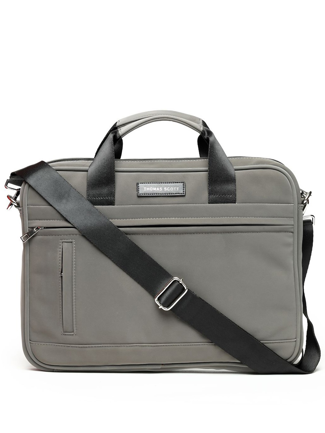 

Thomas Scott Men PU Laptop Bag, Charcoal