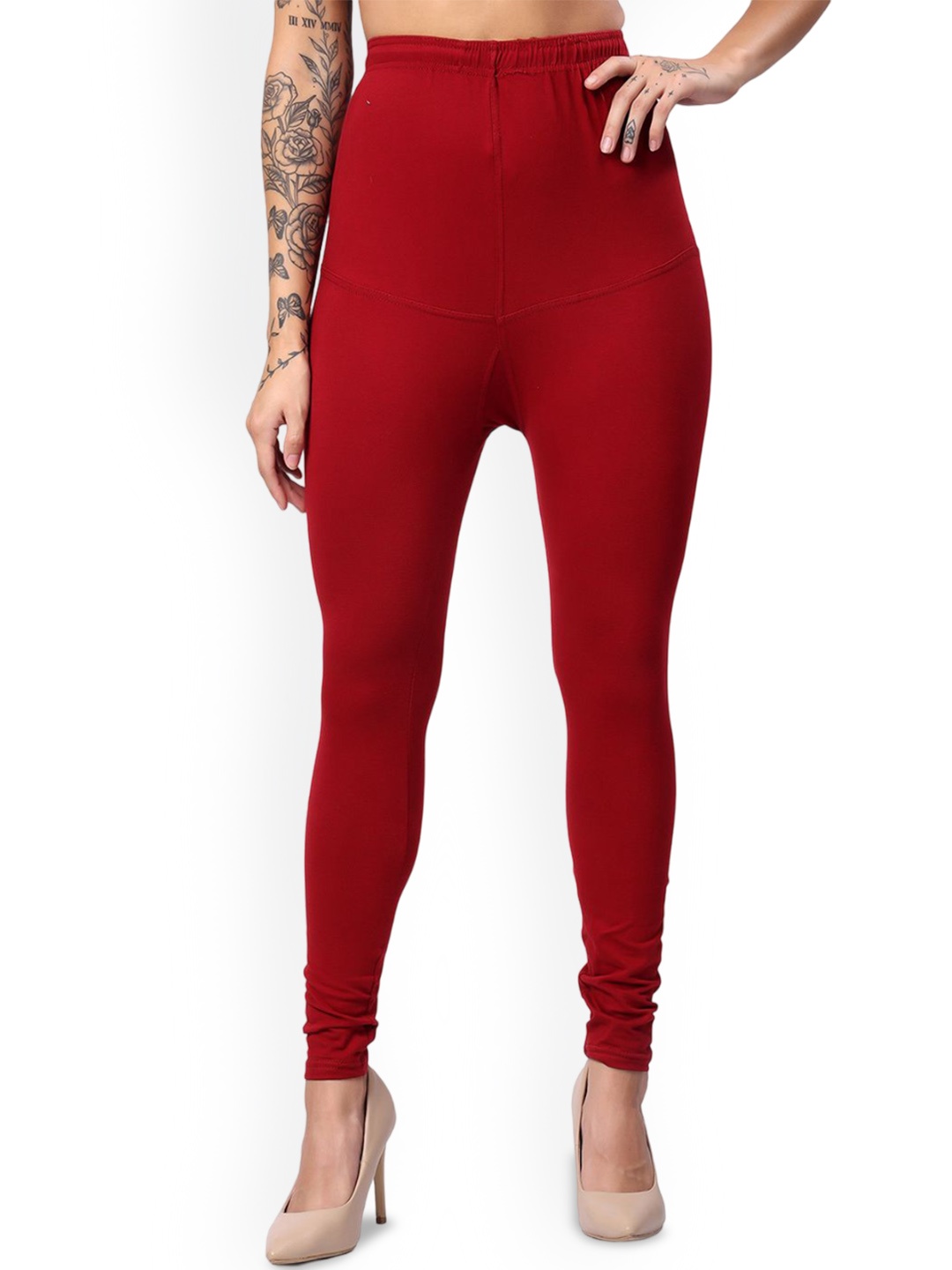 

Keviv Churidar-Length Leggings, Maroon