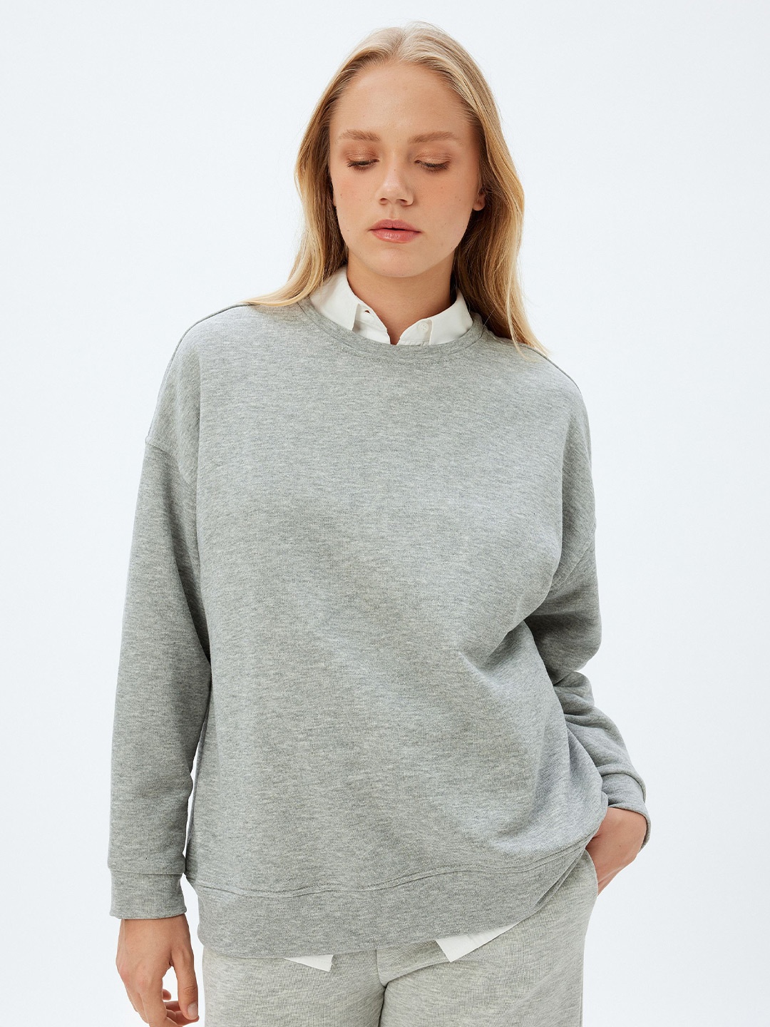 

Koton Women Sweatshirt, Grey