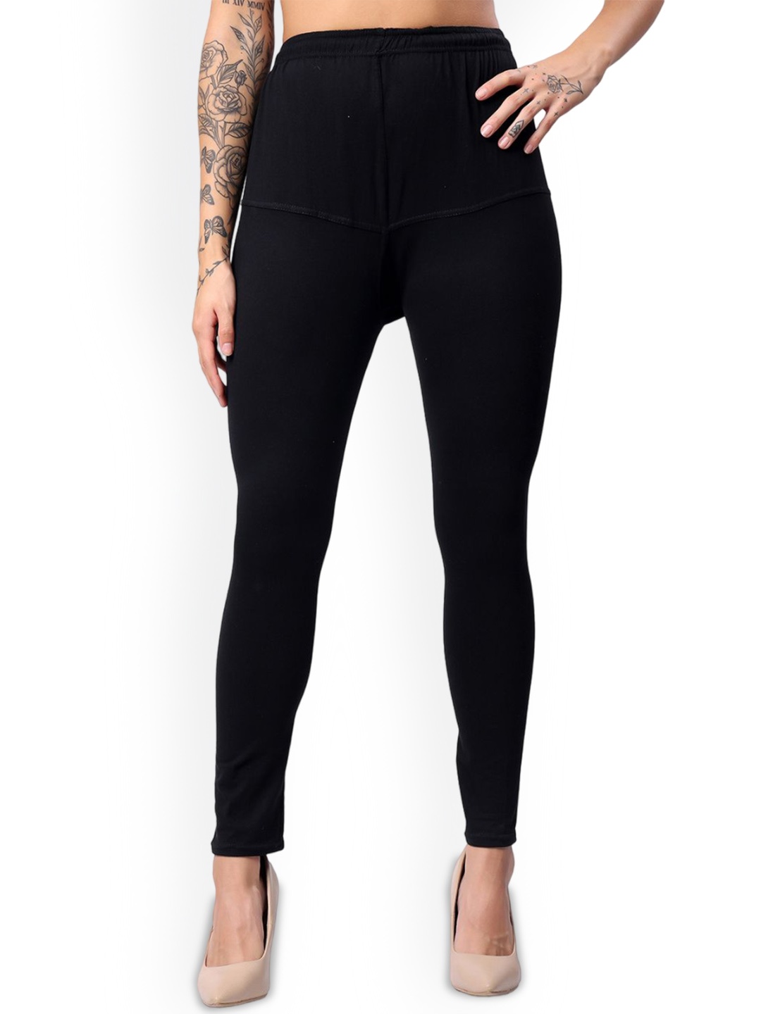 

Keviv Ankle Length Leggings, Black