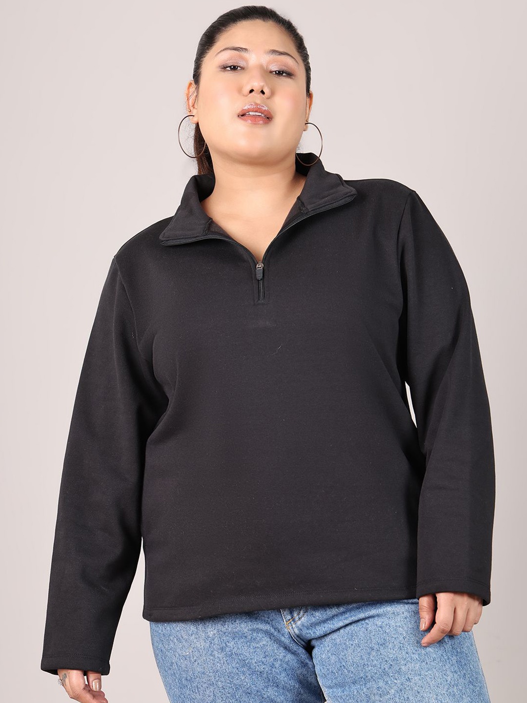 

Rute Women Plus Size Sweatshirt, Black