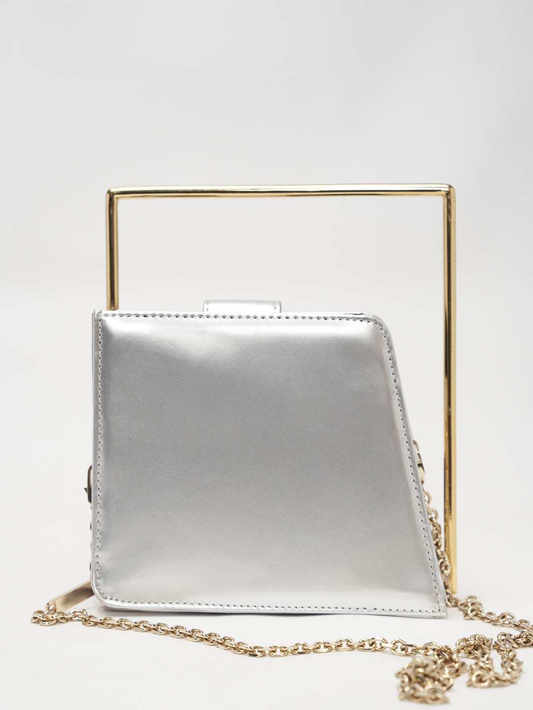 

TANN TRIM The Frame Handheld Bag, Silver