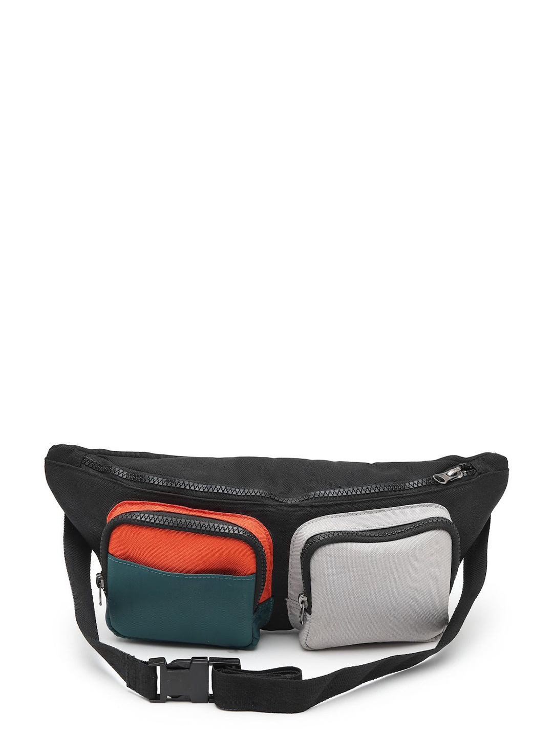 

Thomas Scott Men Colourblocked Waist Pouch, Black