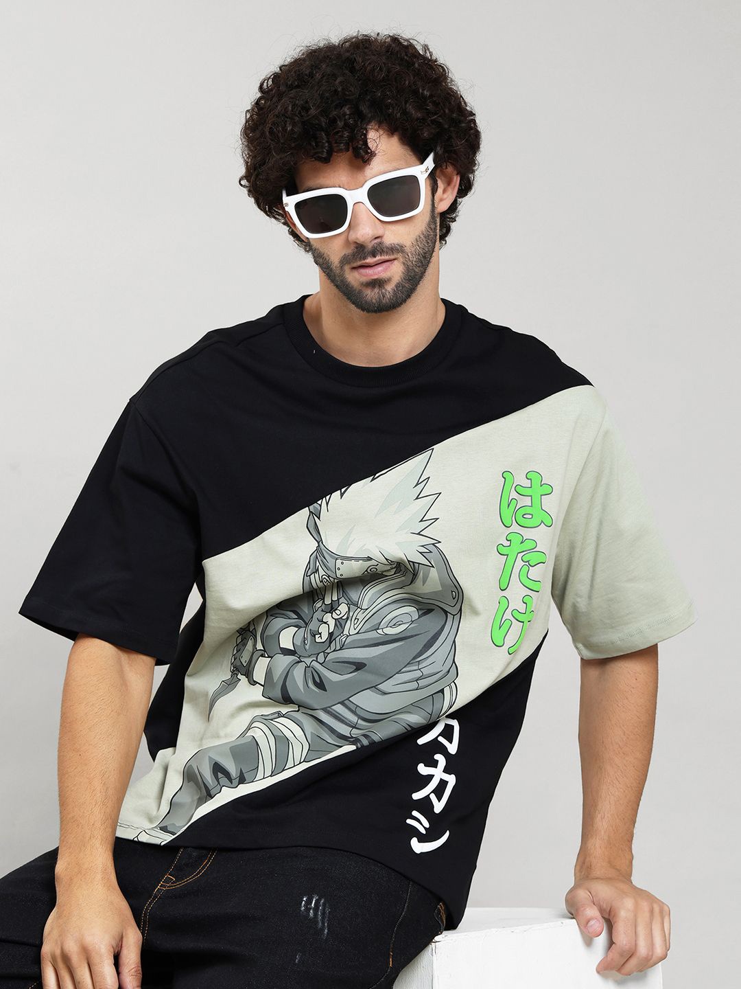 

Free Authority Naruto Printed Oversized Tshirt, Black