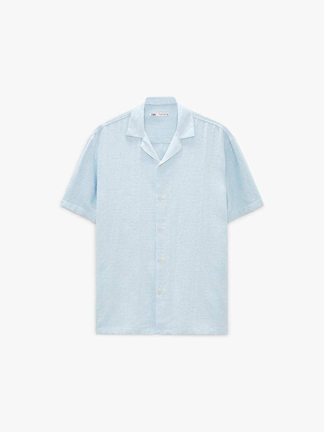 

ZARA Men Blue Shirts