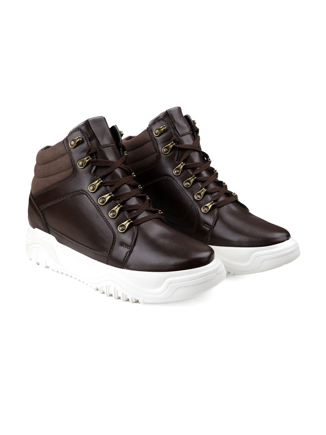 

Bxxy Men High-Top Elevator Sneakers, Brown