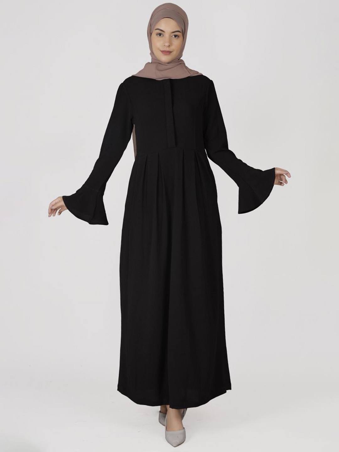 

IDH London Flared Maxi Burqa With Scarf, Black