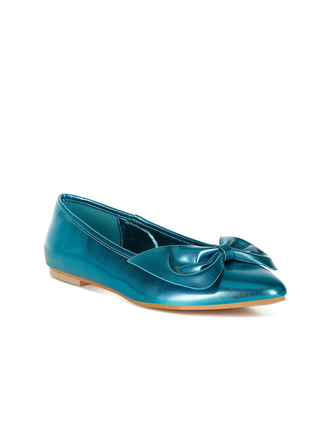 

RAG & CO Women Patent Leather Loafers, Blue