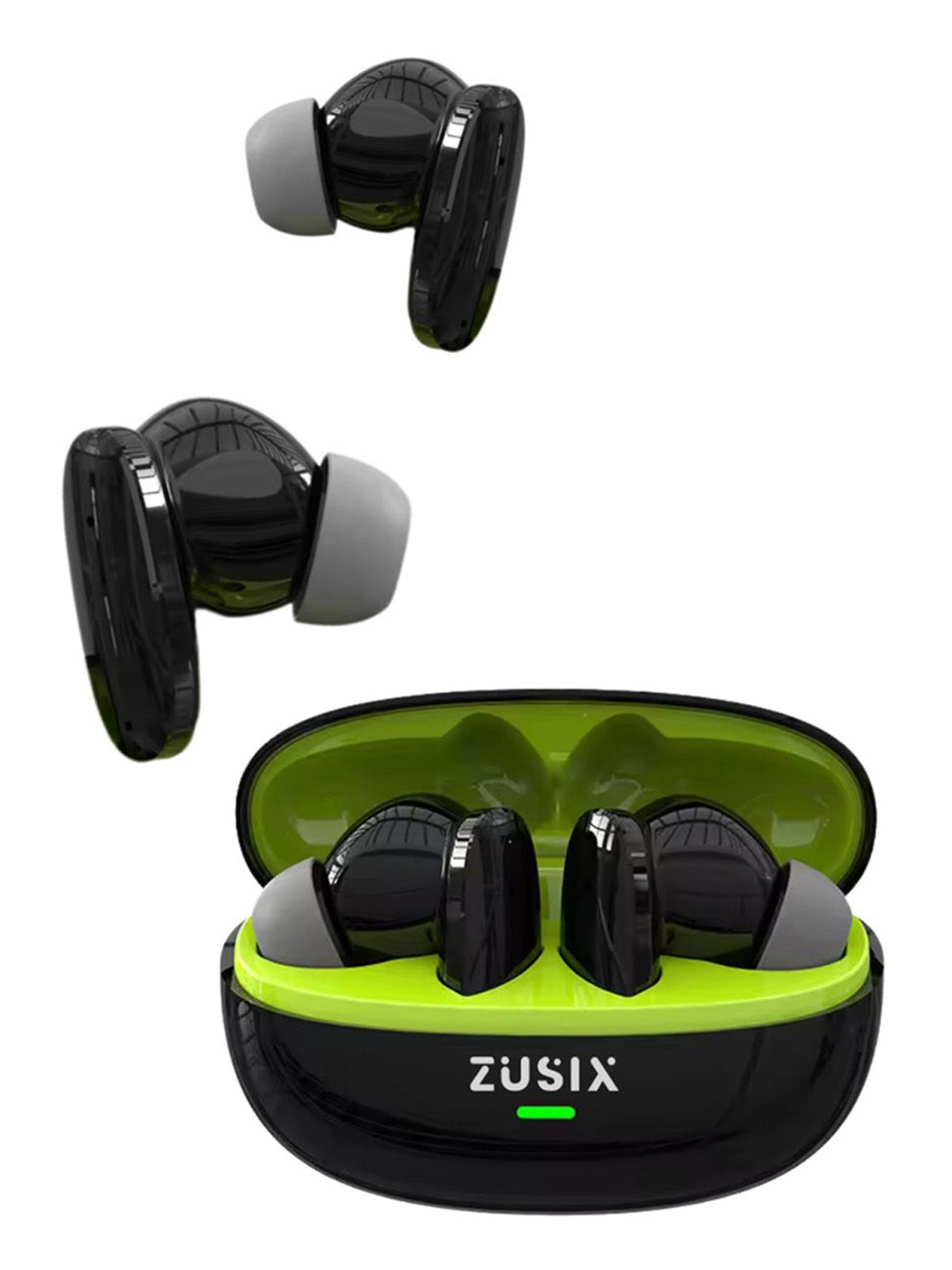 

Zusix Buds 20 with 40H Playtime, Deep Bass Truly Wireless Earbuds, Black