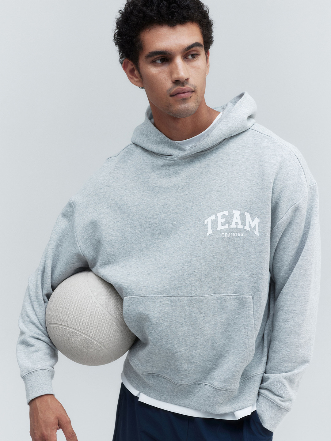 

H&M Oversized Fit Sports Hoodie, Grey