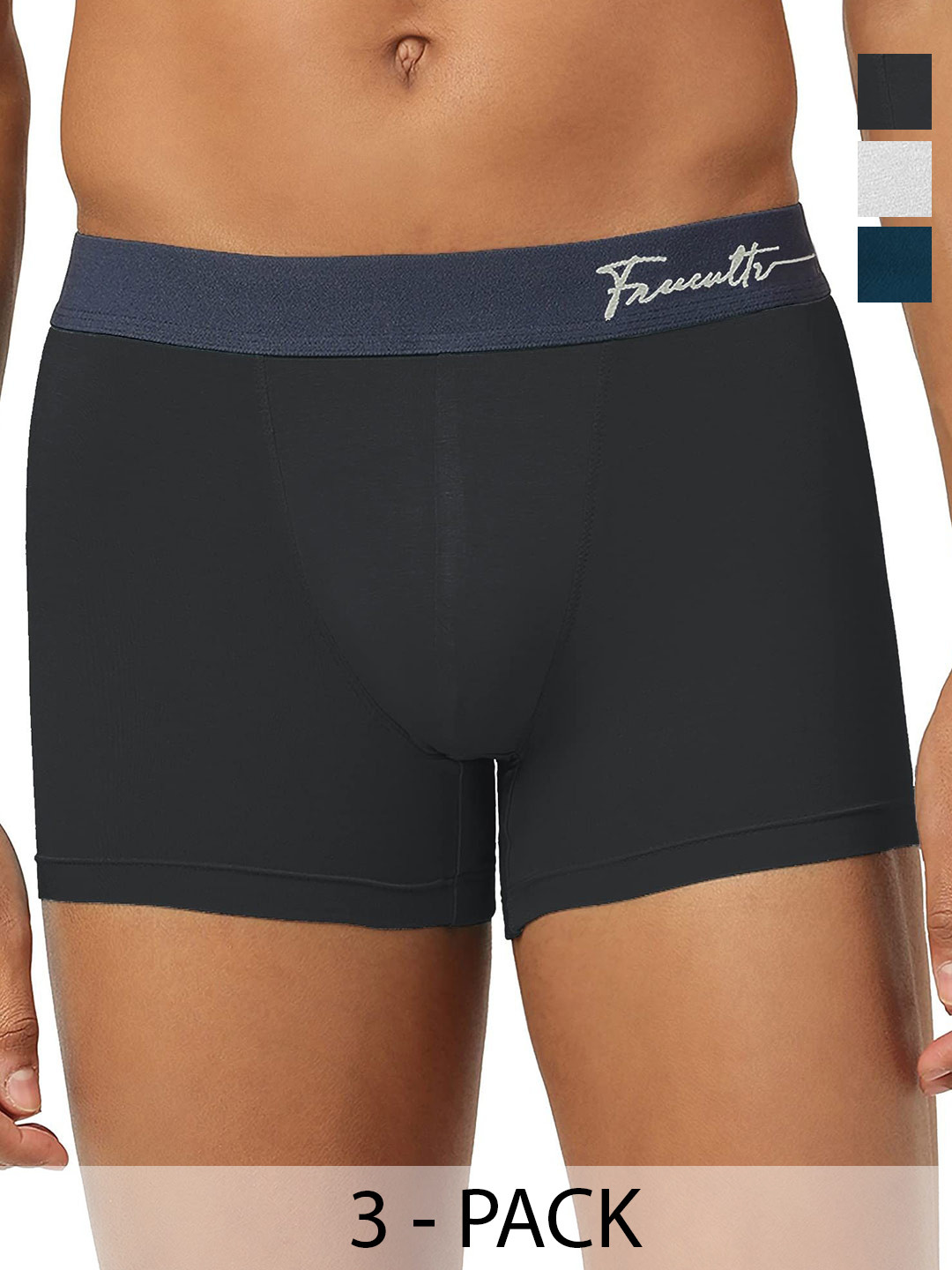 

FREECULTR Pack Of 3 Anti Bacterial Trunks, Teal