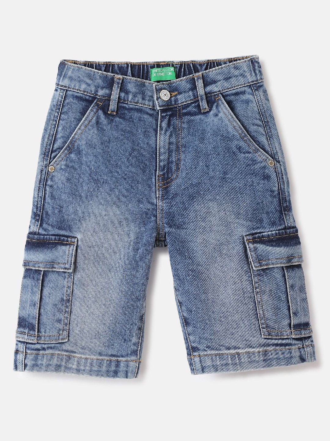 

United Colors of Benetton Boys Cotton Shorts, Blue