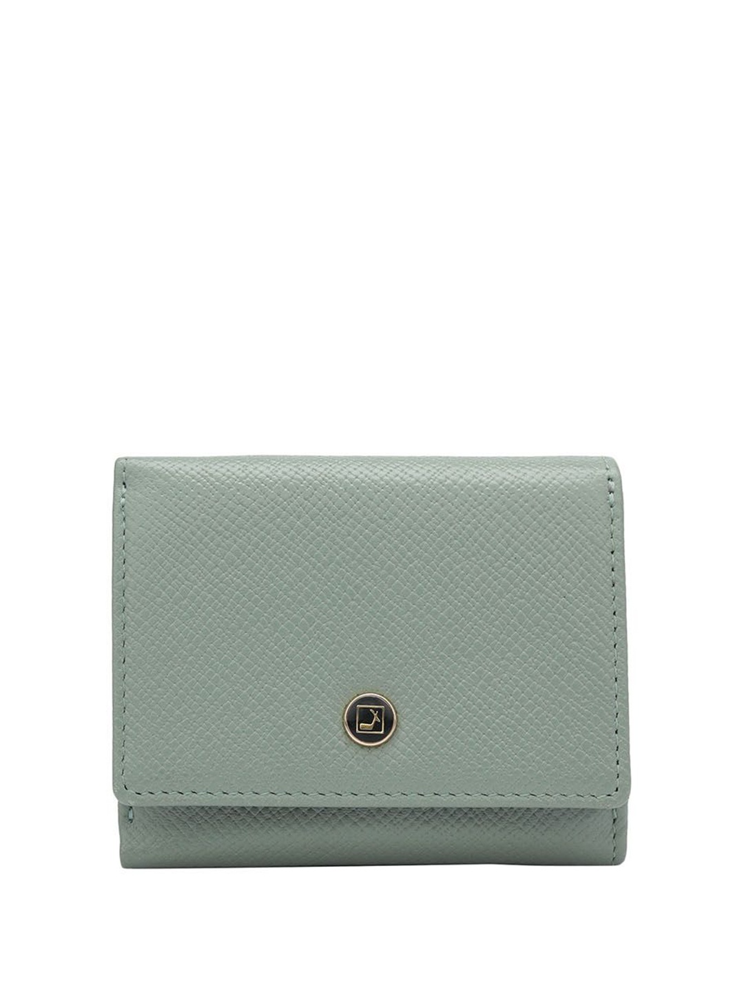 

Da Milano Women Leather Three Fold Wallet, Blue