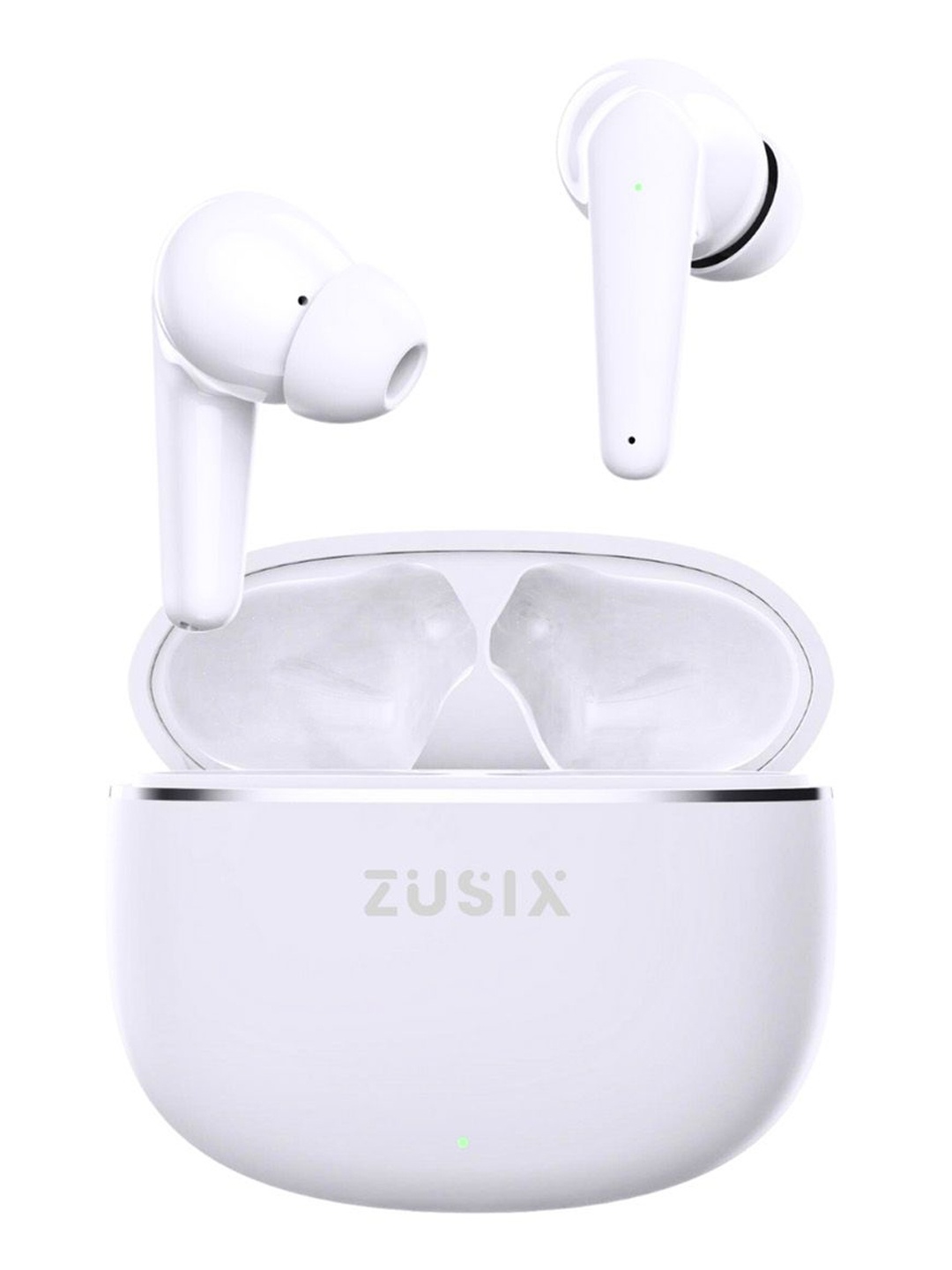 

Zusix Echopods 460 with 60H Playtime, 13MM Driver, Deep Bass Truly Wireless Earbuds, White