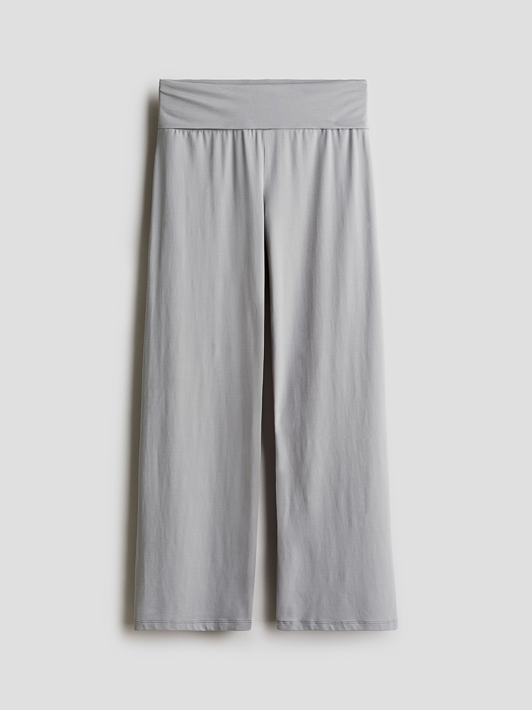 

H&M Girls Wide Leg Jersey Trousers, Grey