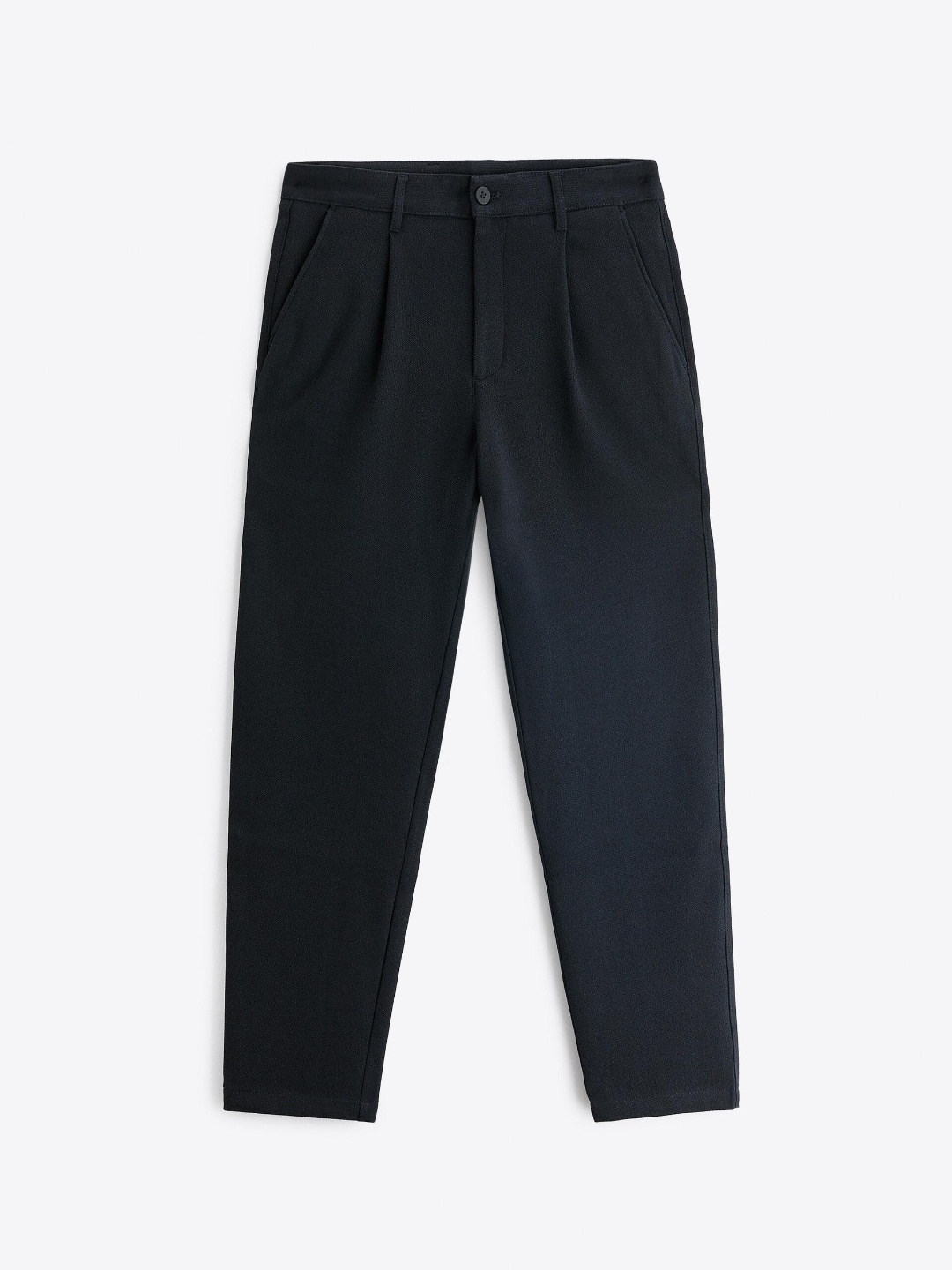 

ZARA Men Navy Blue Trousers