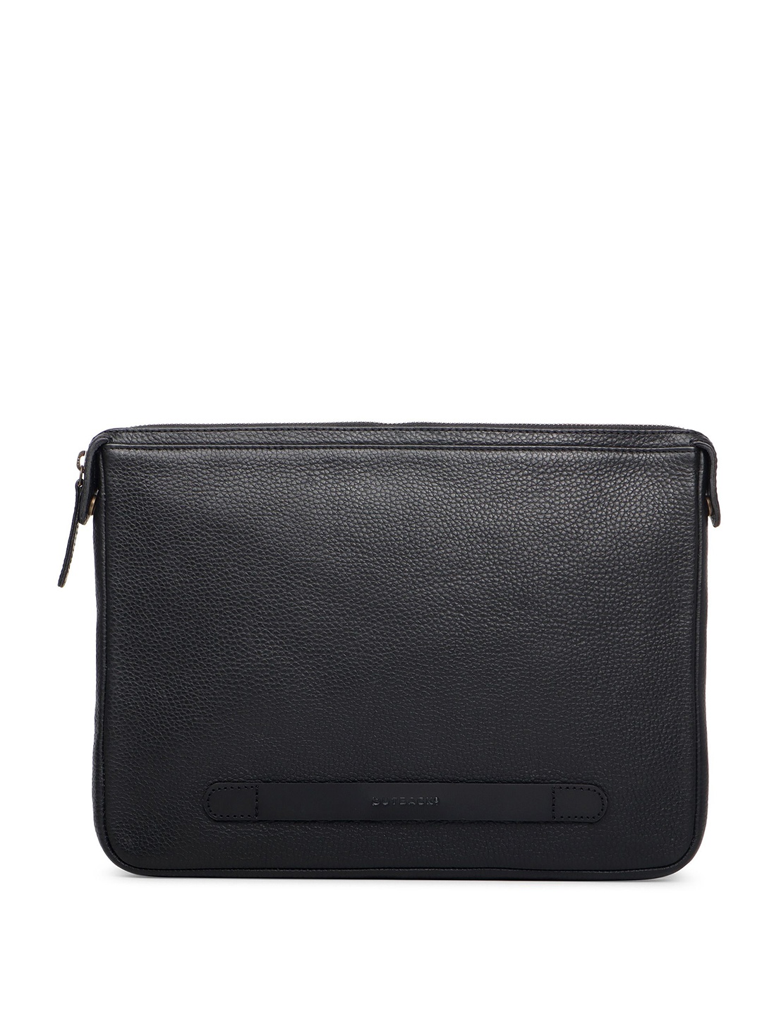 

OUTBACK Men Leather Laptop Bag, Black