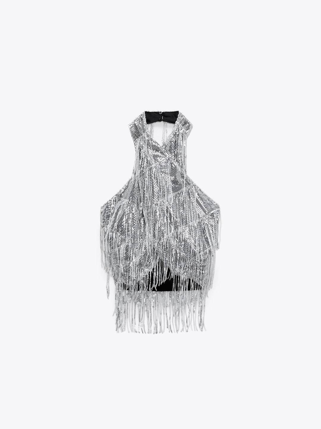 

ZARA Women Silver Tops