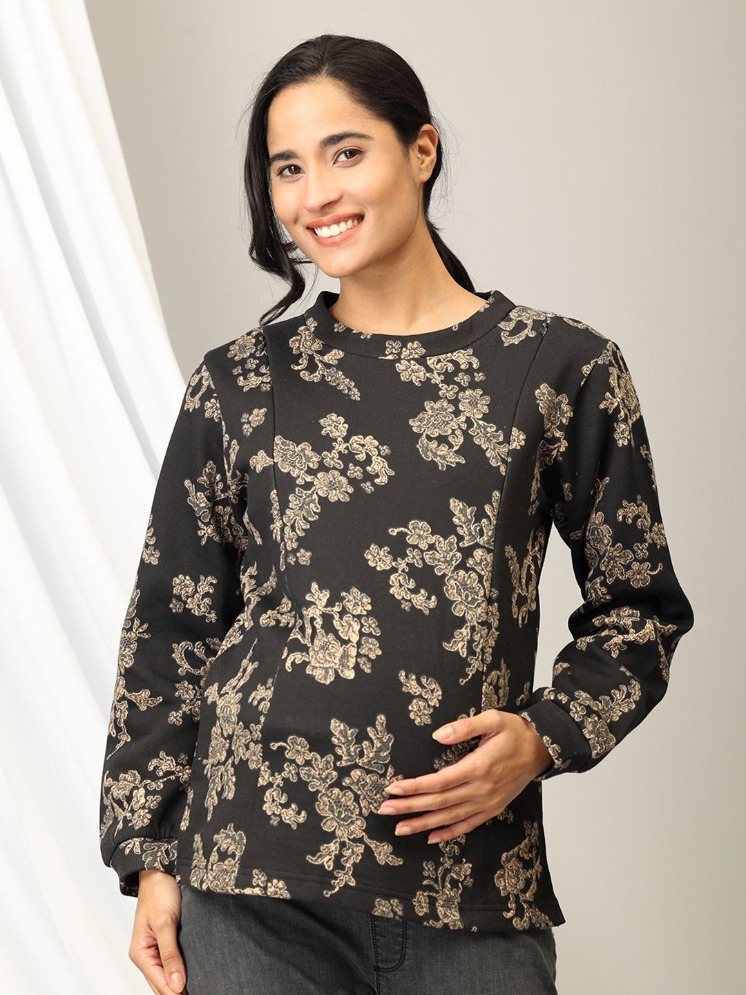 

The Mom Store Women Sweatshirt, Black