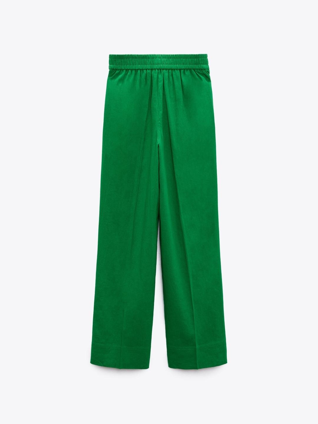 

ZARA Women Green Trousers