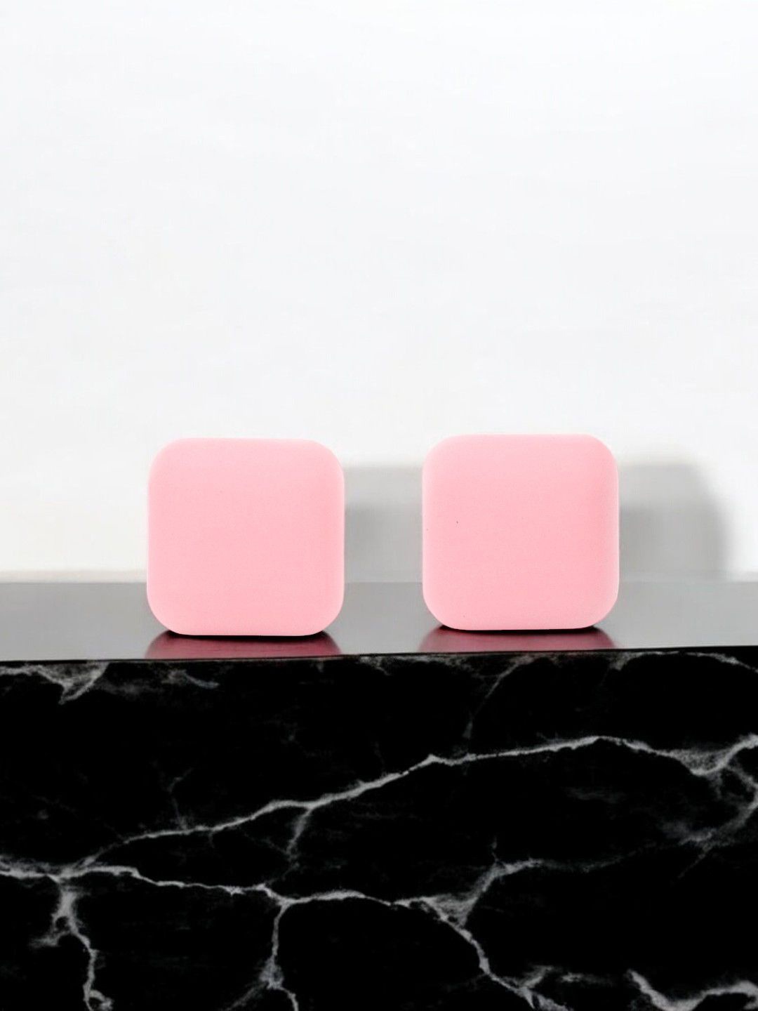 

FIMBUL Square Shaped Studs, Pink