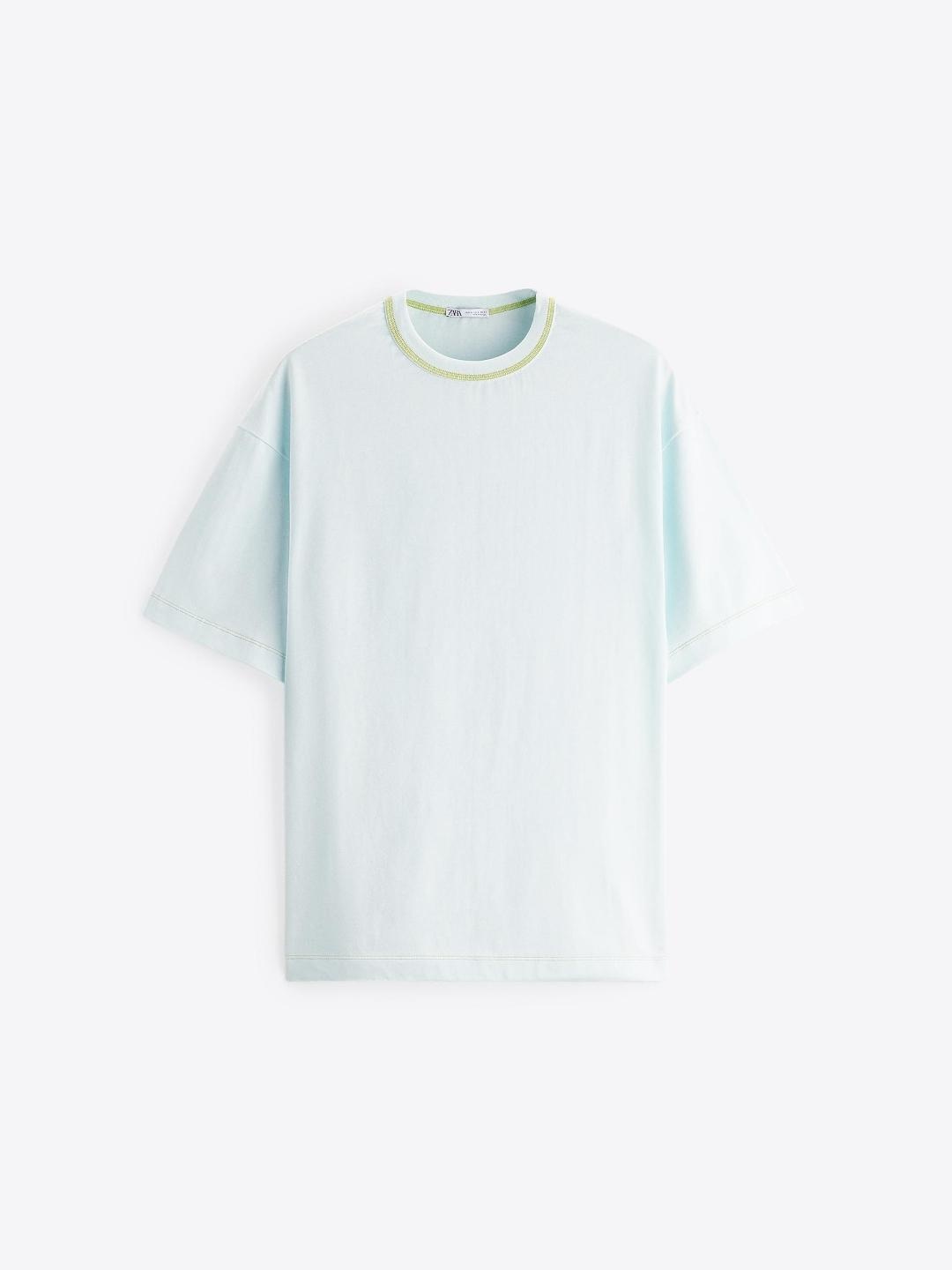 

ZARA Men Blue Tshirts