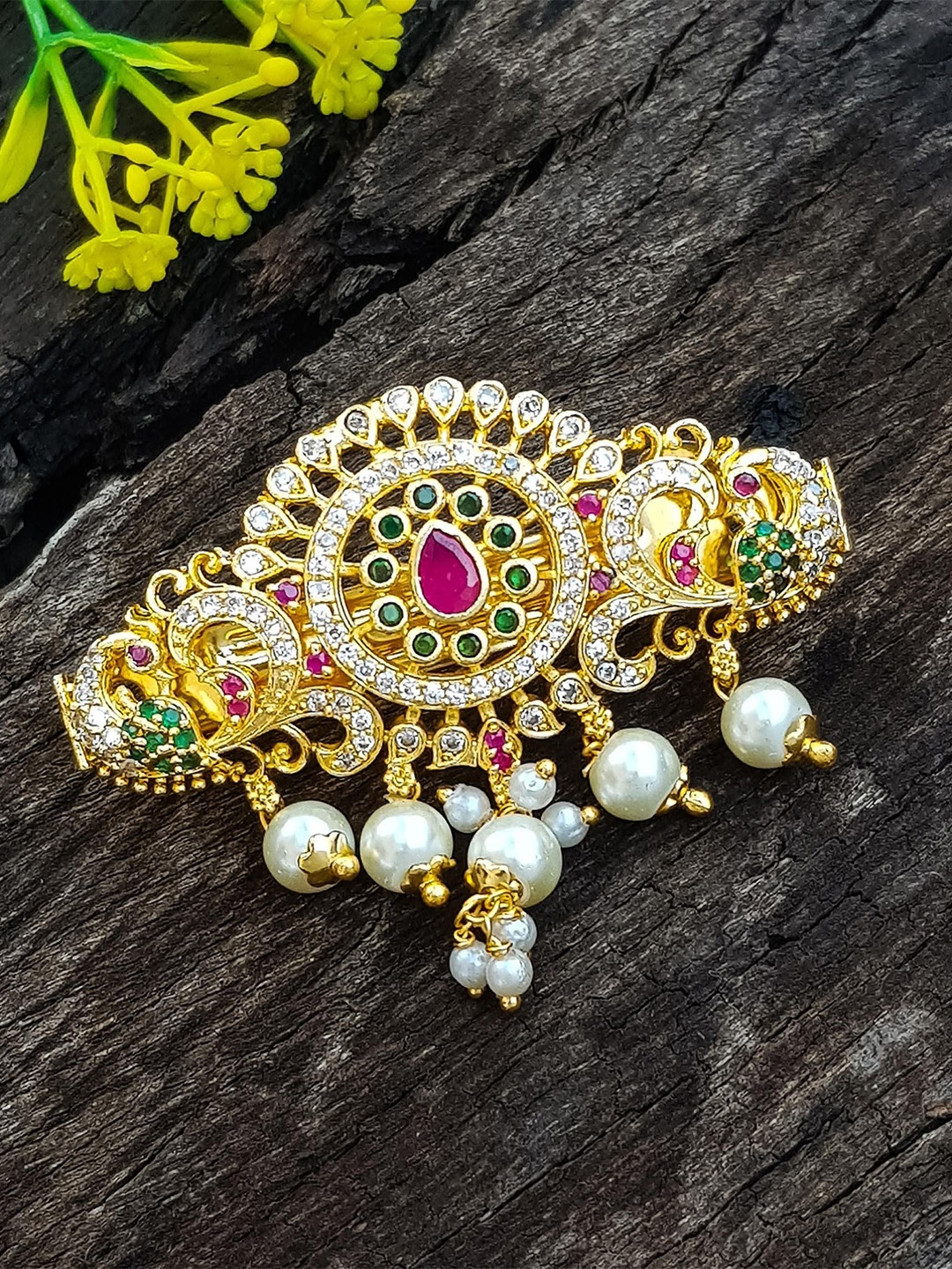 

GRIIHAM Women Banana Clip, Gold