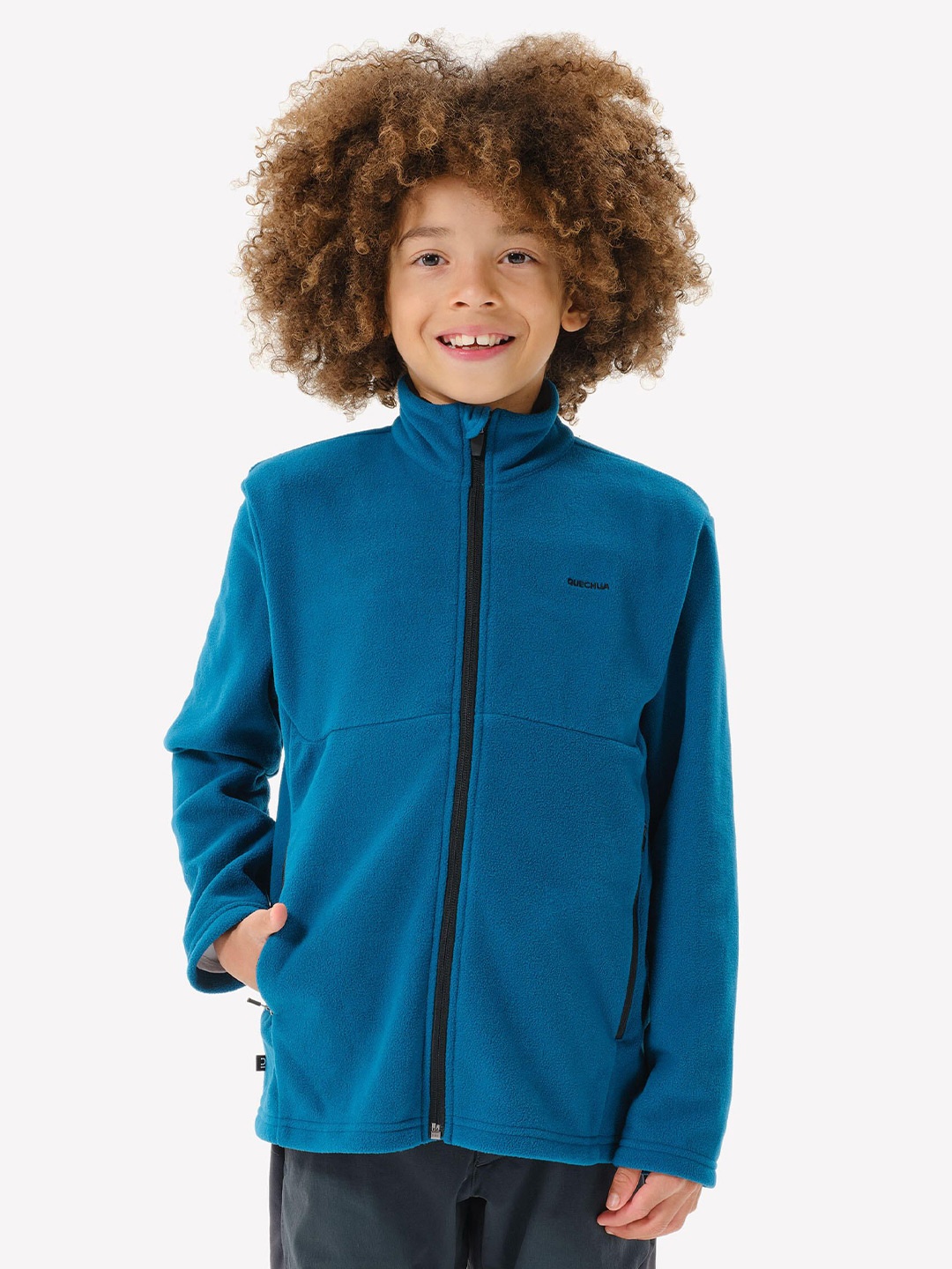 

Quechua By Decathlon Kids Blue Full Zip Warm Fleece Jacket