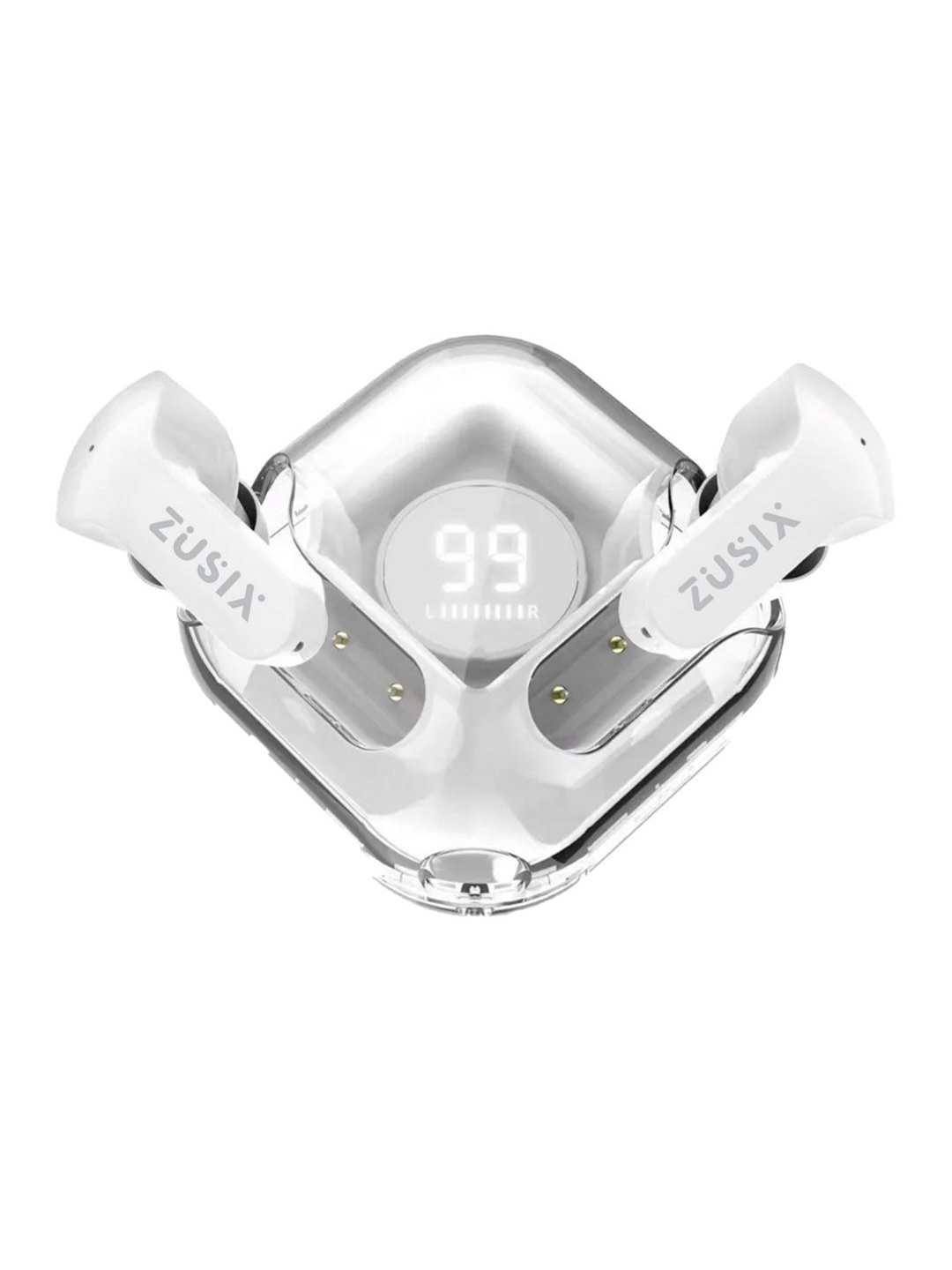 

Zusix Ultrapods LY80 with 40H Playtime, Deep Bass Truly Wireless Earbuds, White