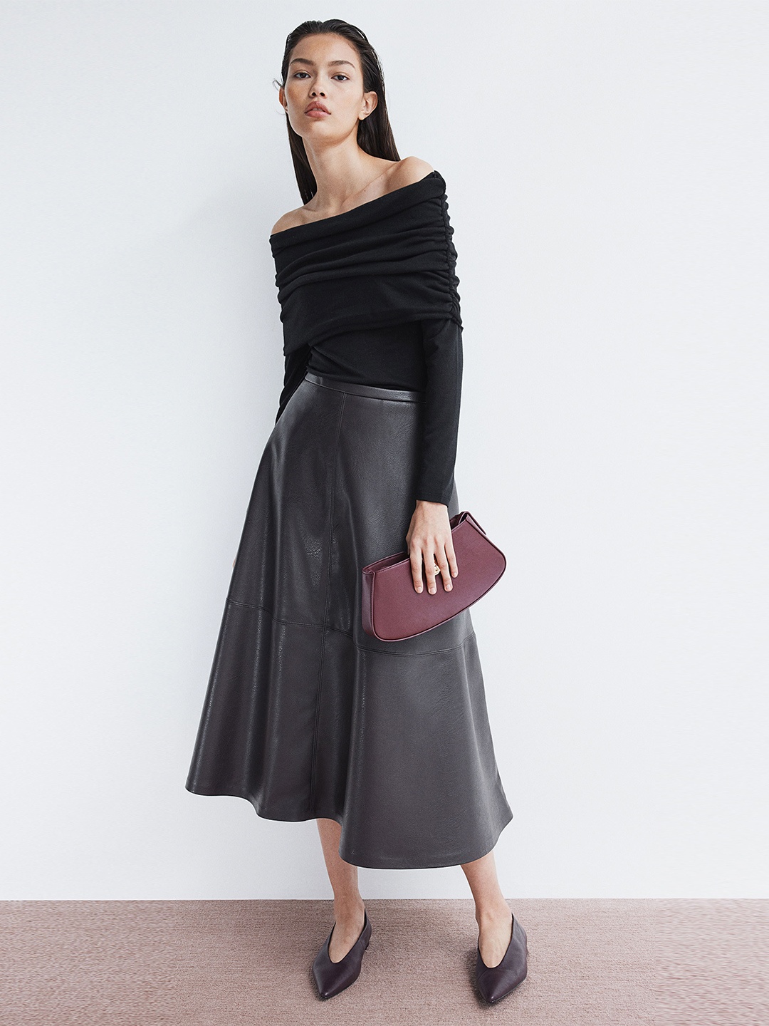 

H&M Off The Shoulder Top, Black