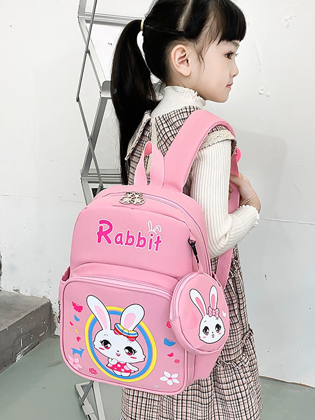 

SYGA Unisex Kids Graphic Backpack, Pink
