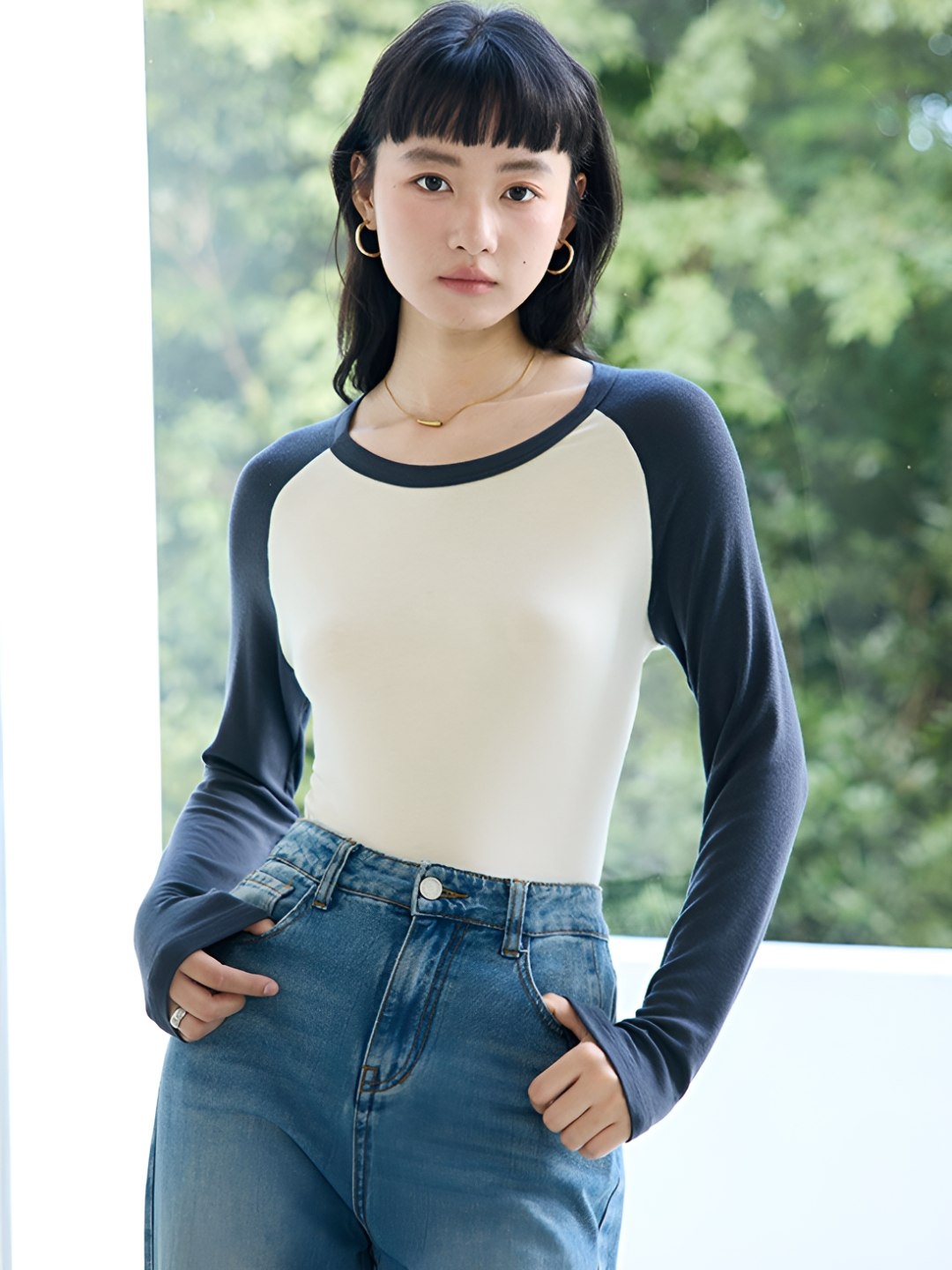 

LULU & SKY Women Colourblocked Round Neck T-shirt, White