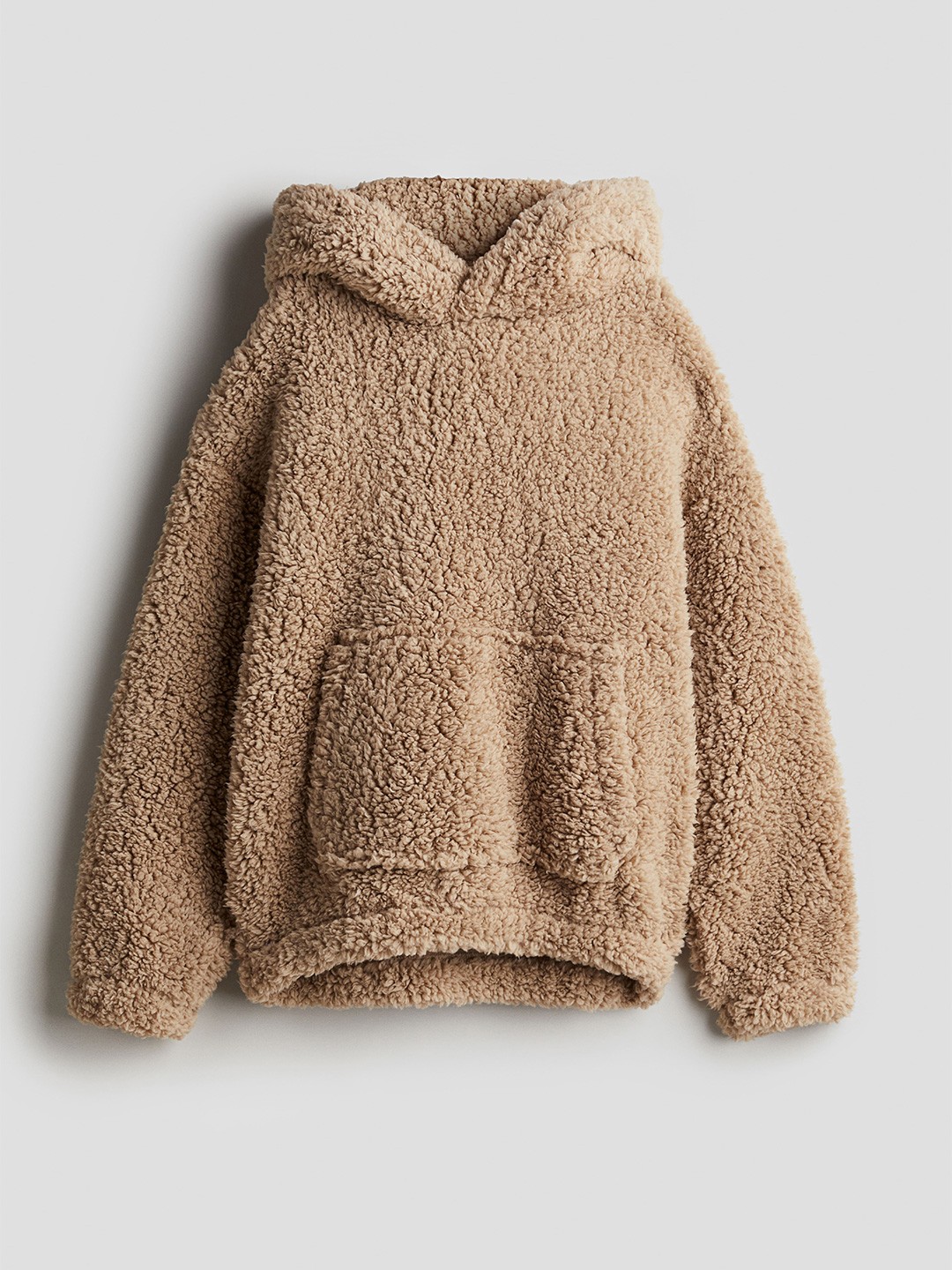 

H&M Boys Teddy Hoodie, Brown