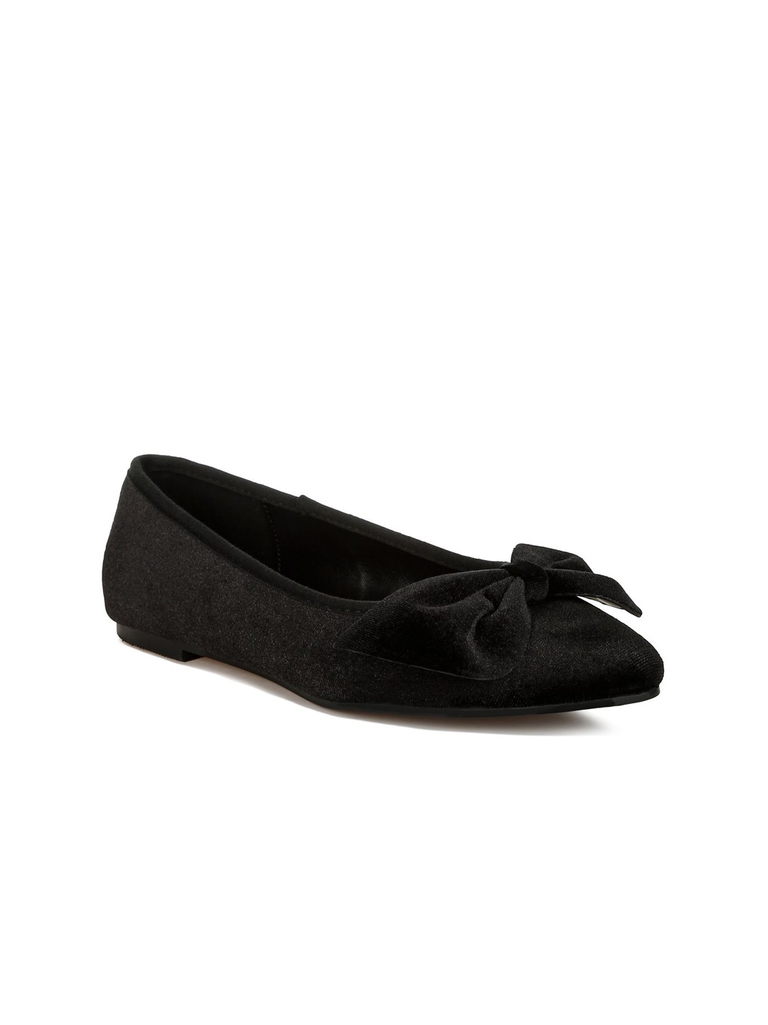 

RAG & CO Women Velvet Espadrilles, Black