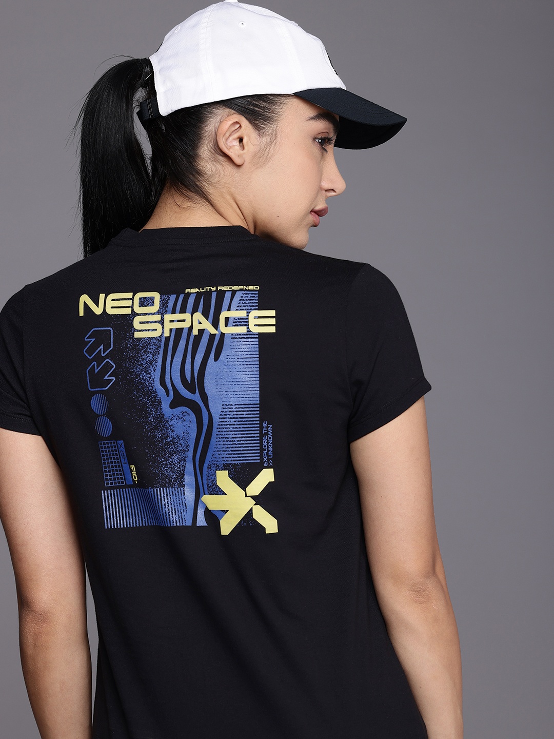 

HRX by Hrithik Roshan Printed Lifestyle T-shirt, Black