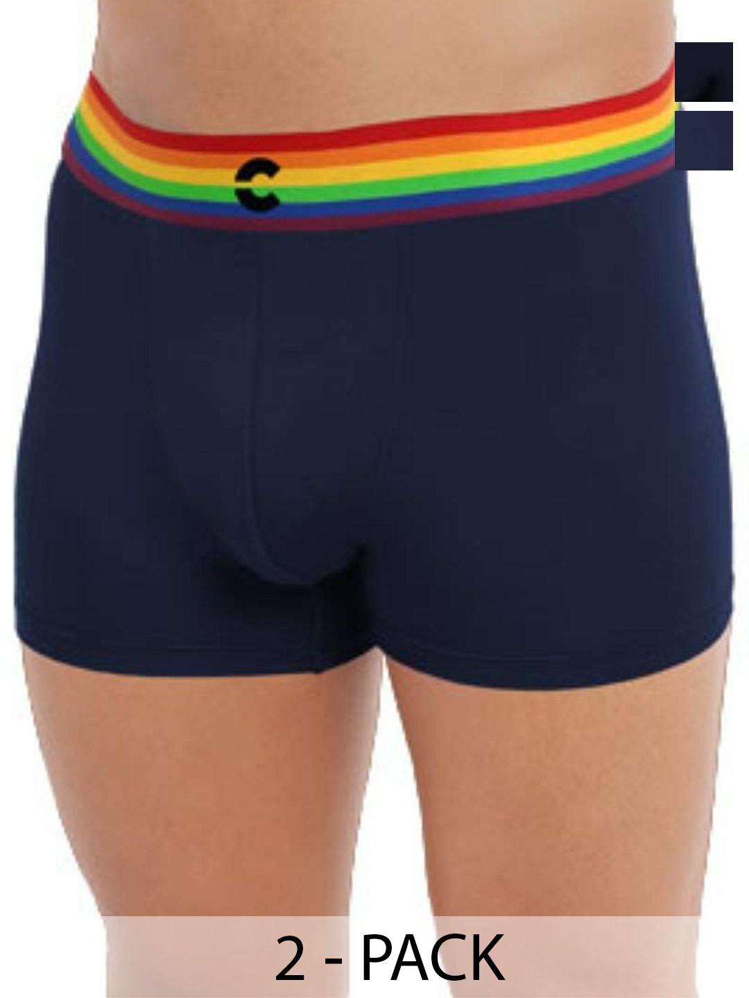 

FREECULTR Pack Of 2 Anti-Bacterial Trunks, Navy blue