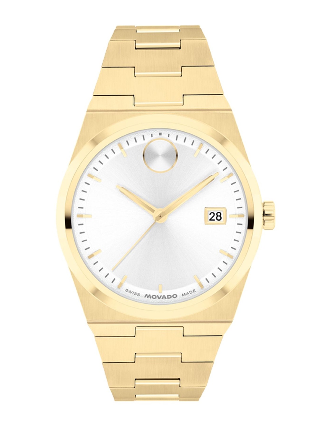 

Movado Bold Quest Women Swiss Qtz White Round Dial Watch - 3601187