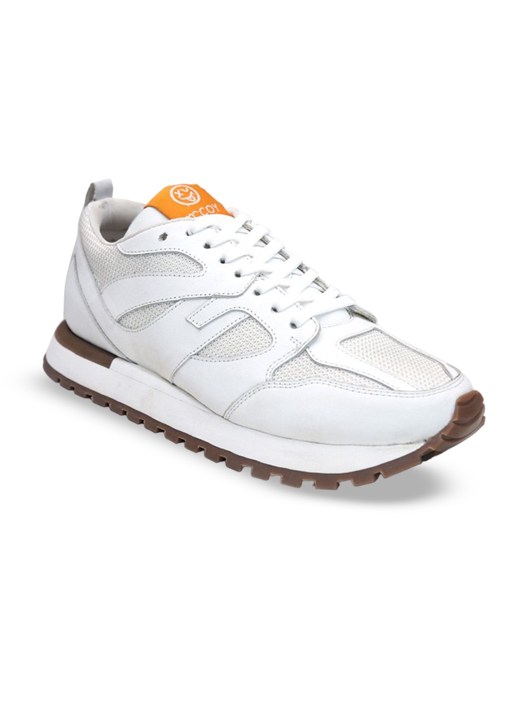 

mccoy Men M-3000 Antibacterial Leather Sneakers, White