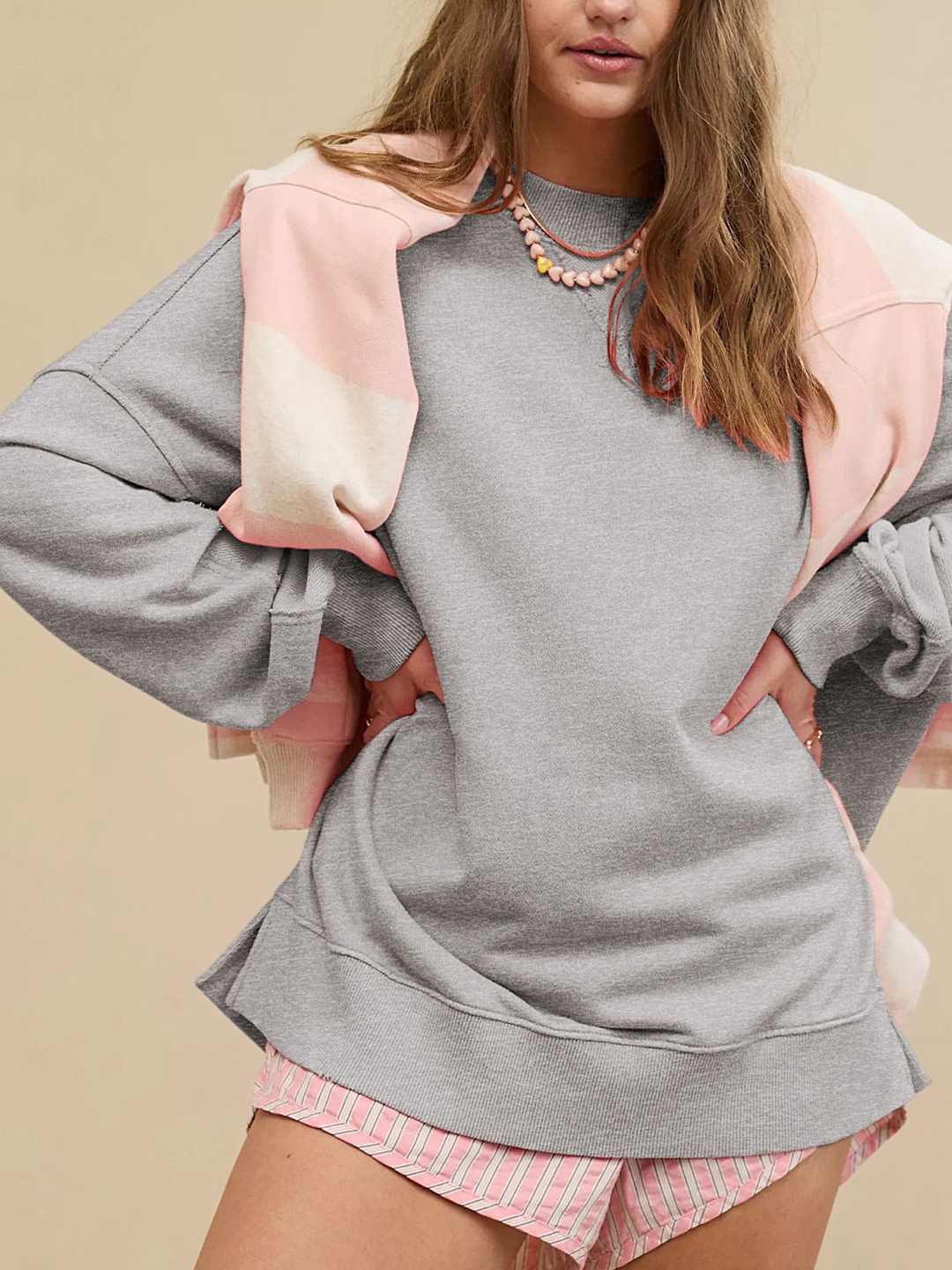 

LULU & SKY Women Pullover, Grey