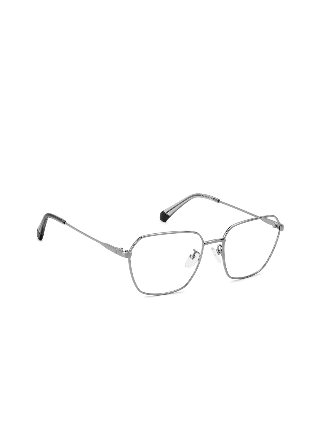 

Polaroid Men Rimless Aviator Frames, Grey