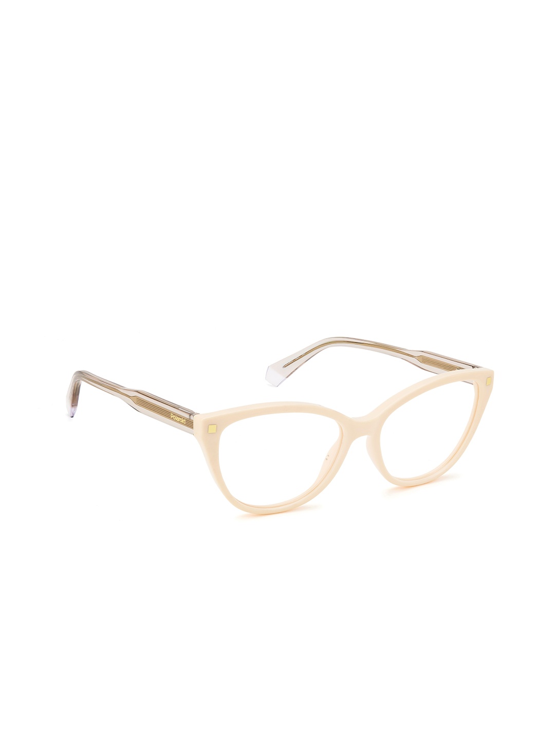 

Polaroid Women Rimless Aviator Frames, Cream