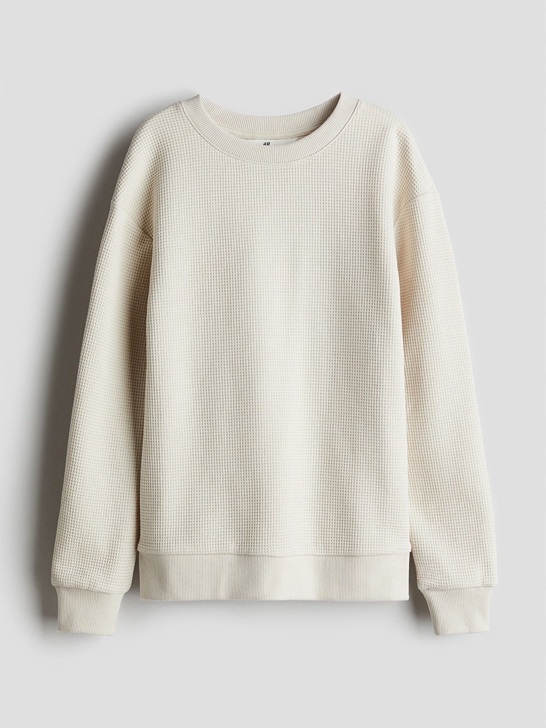 

H&M Boys Pure Cotton Sweatshirt, Beige