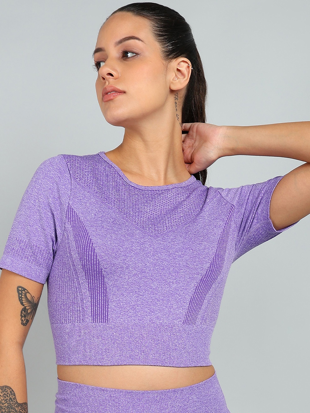 

KOBO Crop Top, Purple