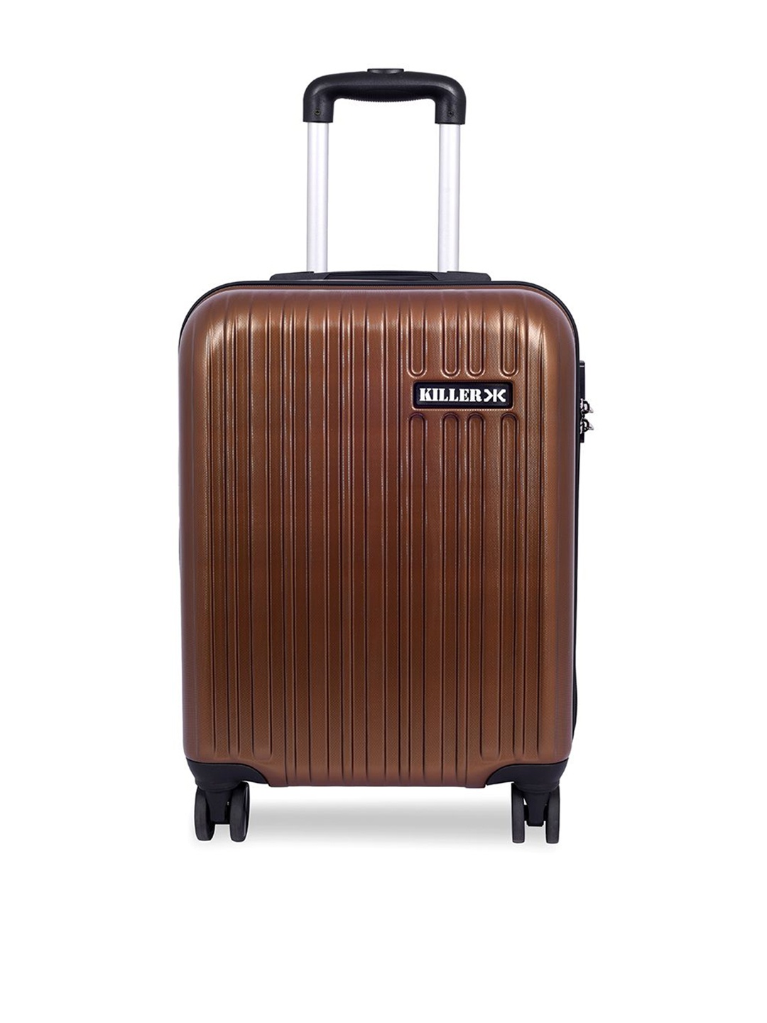 

Killer Textured Hard-Sided Cabin Trolley Bag, Brown