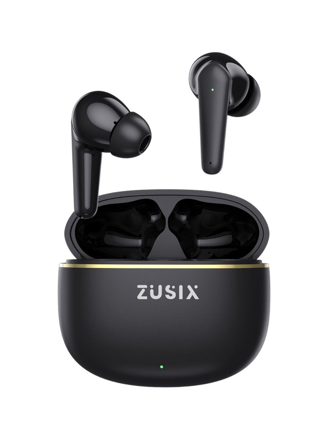 

Zusix Echopods 460 with 60H Playtime, Deep Bass Truly Wireless Earbuds, Black