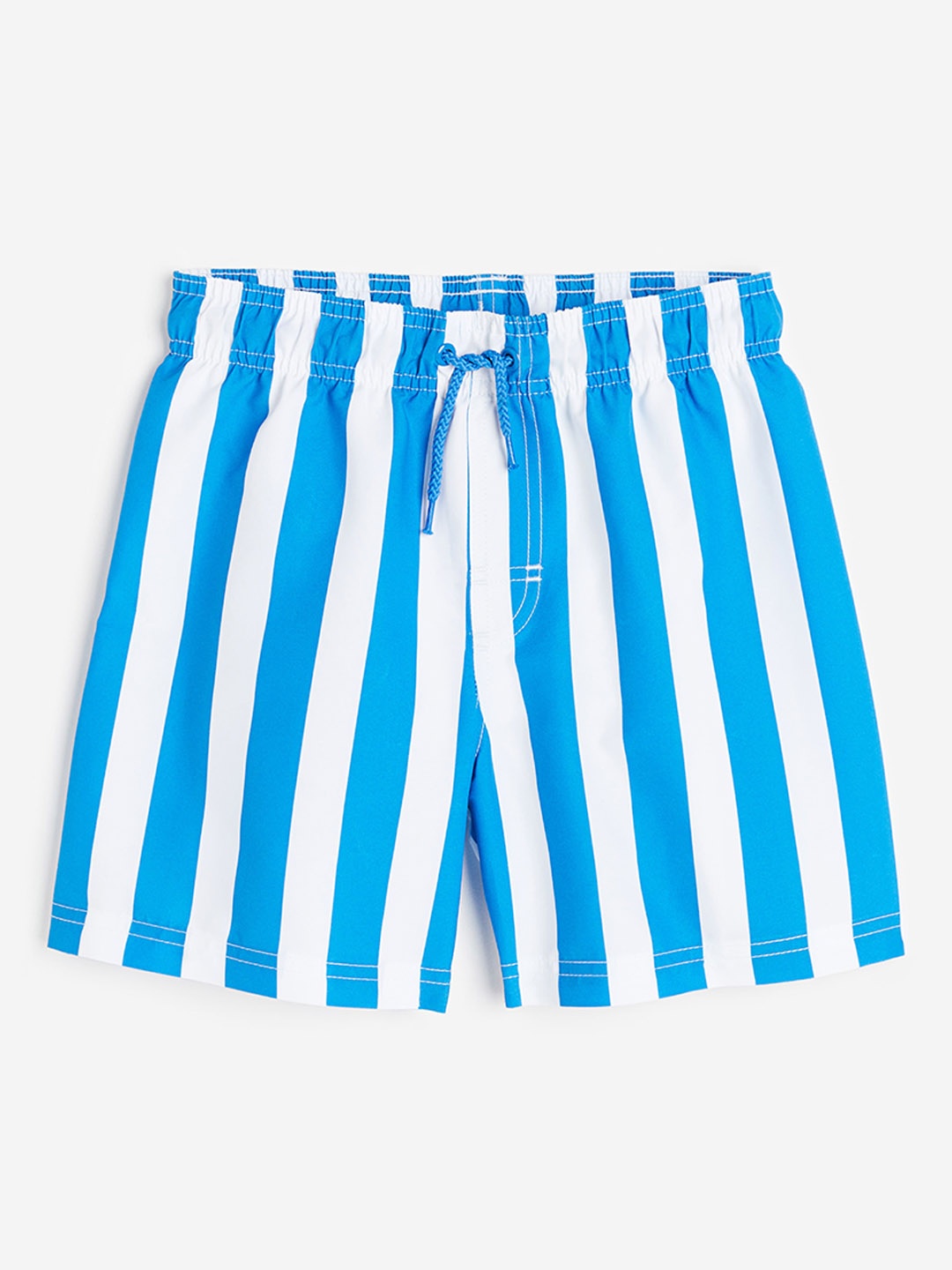 

H&M Boys Striped Swim Shorts, Blue