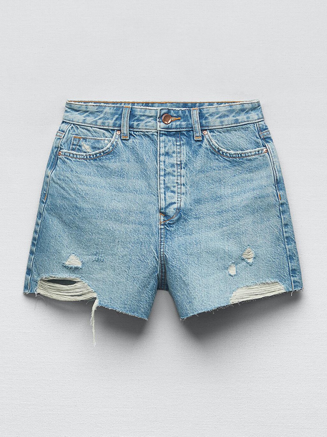 

ZARA Adults-Women Blue Shorts