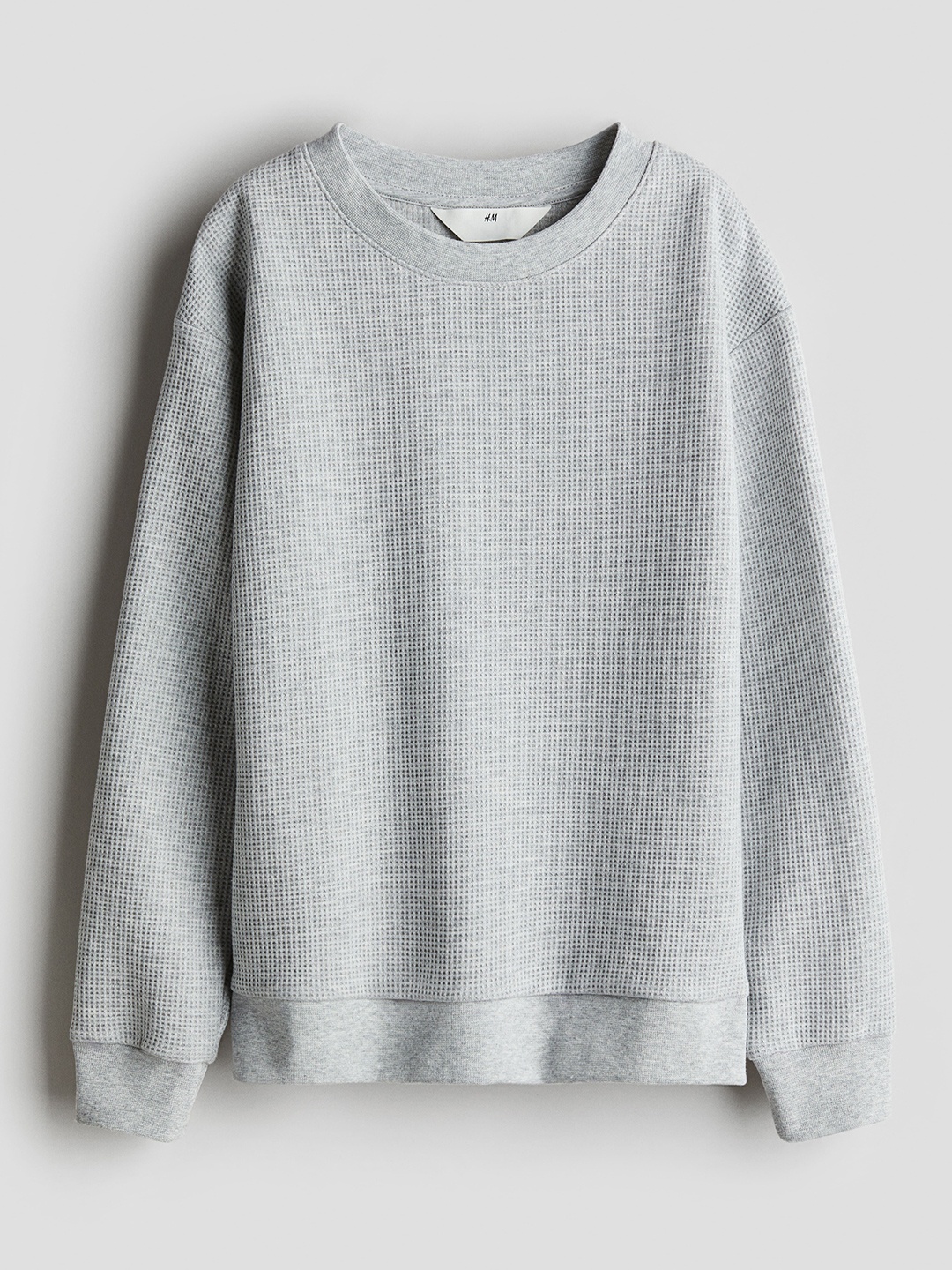 

H&M Boys Self Design Sweatshirt, Grey