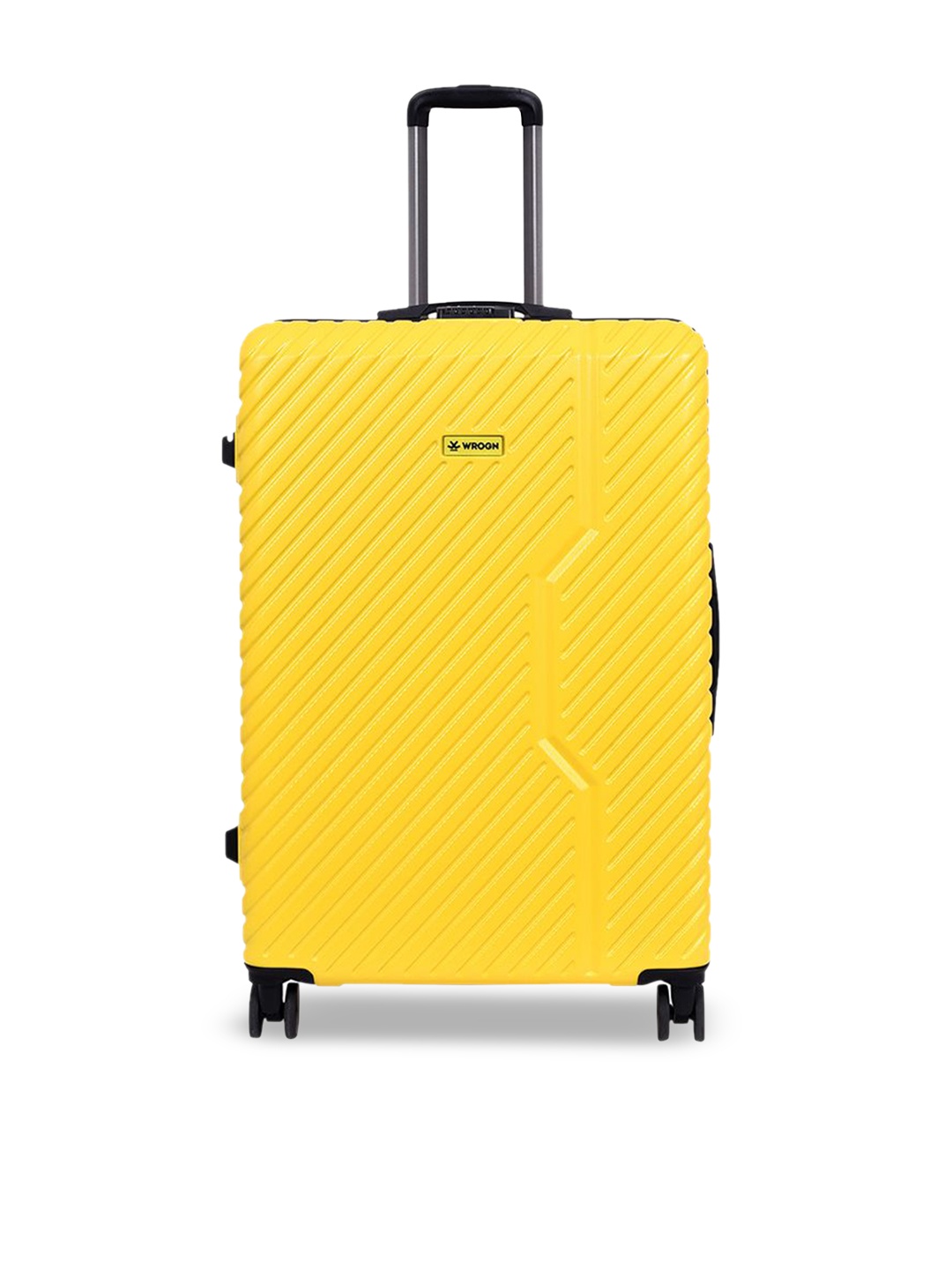 

WROGN Unisex Hard Sided Large Trolley Suitcase, Yellow