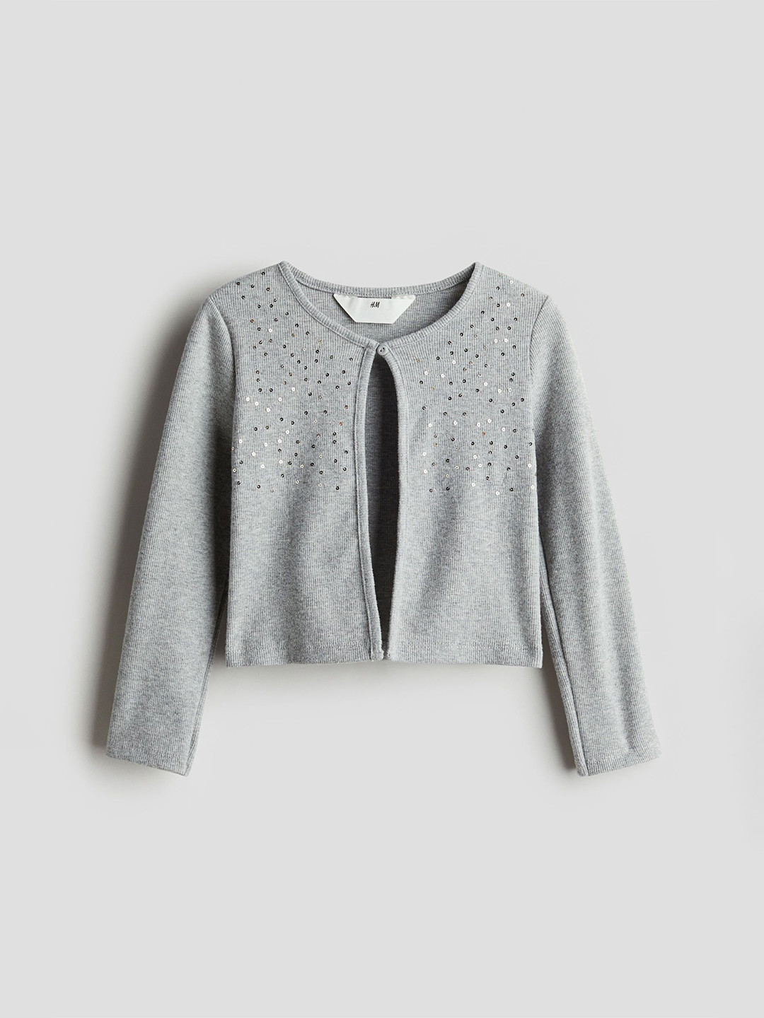 

H&M Girls Jersey Cardigan, Grey